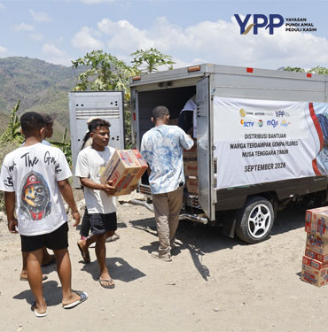 YPP Emtek Media Jangkau Manggarai Timur Salurkan Bantuan Gempa seruyan dan Layanan Psikososial Anak